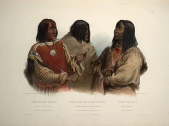 Chef des Indiens Blood, chef de guerre des Indiens Piekann et Indien Koutani